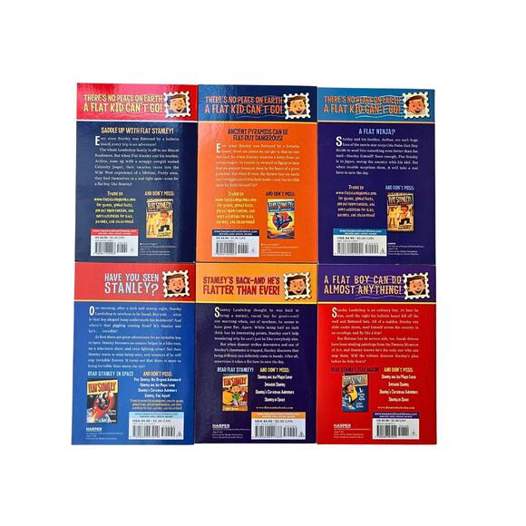 Flat Stanley by Jeff Brown, 6 Book Set for Young Readers Paperbacks, Age 6 to 8 - Picture 3 of 10